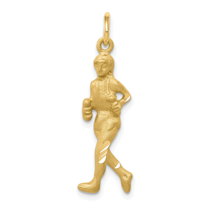 10k Solid Runner Charm-10C884