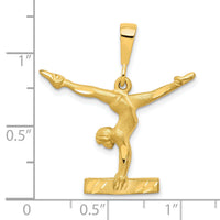 10k Solid Gymnast Charm-10C888