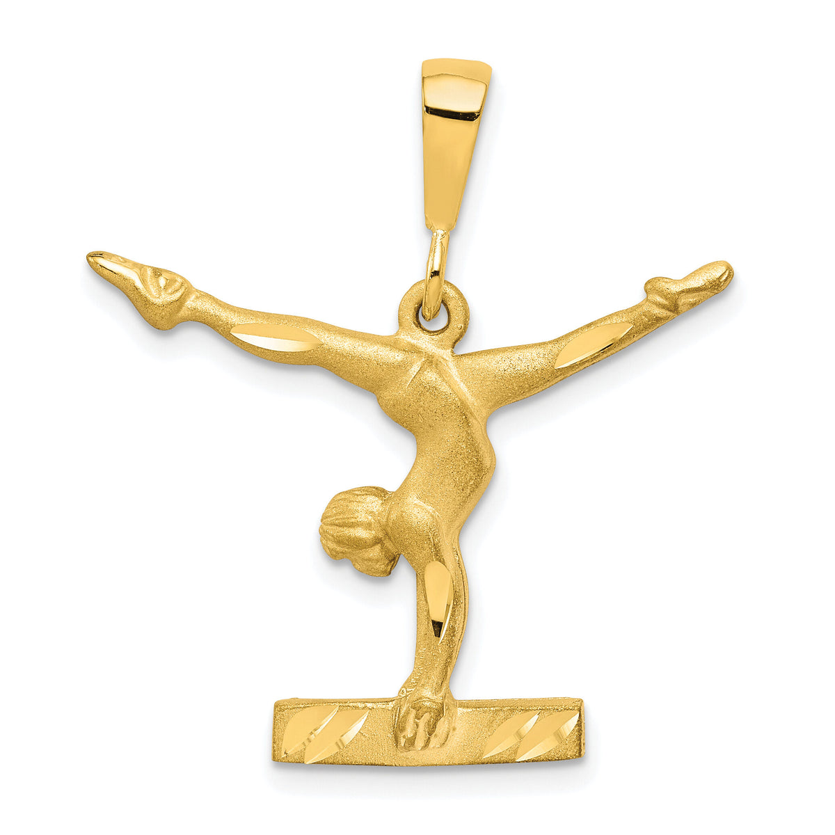 10k Solid Gymnast Charm-10C888