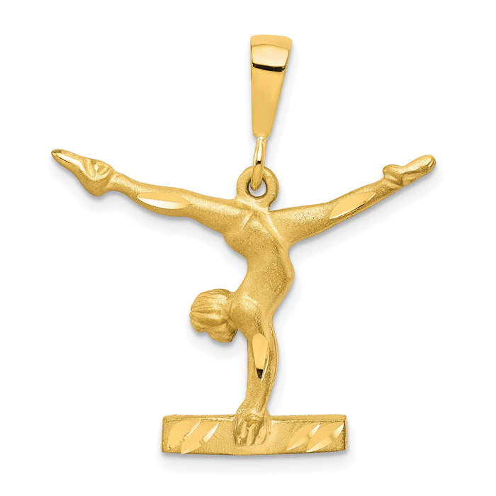 10k Solid Gymnast Charm-10C888