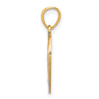 10K w/Rhodium Heart Charm-10C940
