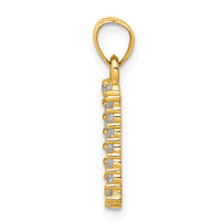 10K w/ Rhodium CZ I LOVE YOU Charm-10C947
