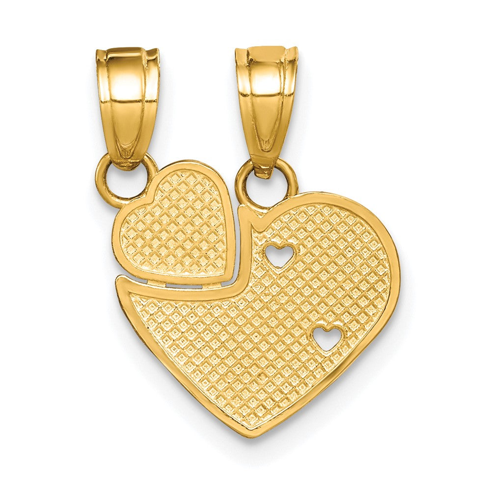 10K BIG SIS, Lil SIS Break-Apart Heart Charm-10C976