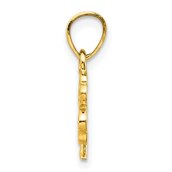 10k Four Leaf Clover Charm-10C984