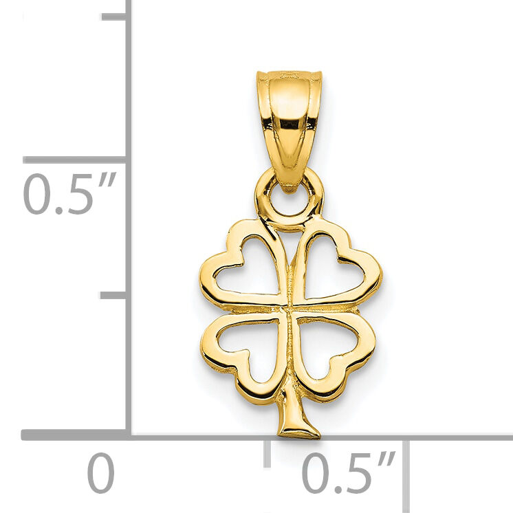 10k Four Leaf Clover Charm-10C984