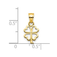 10k Four Leaf Clover Charm-10C984