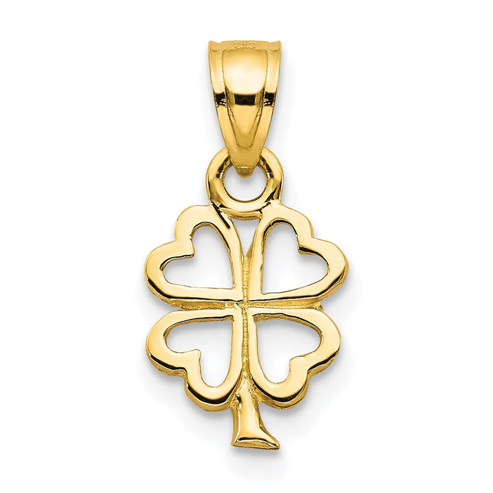 10k Four Leaf Clover Charm-10C984