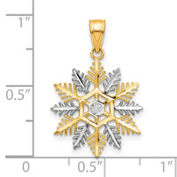 10K w/Rhodium Snowflake Charm-10C986
