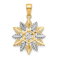 10K w/Rhodium Snowflake Charm-10C986