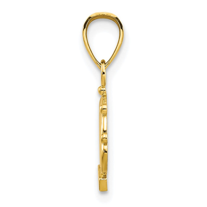 10k Crown Charm-10C989