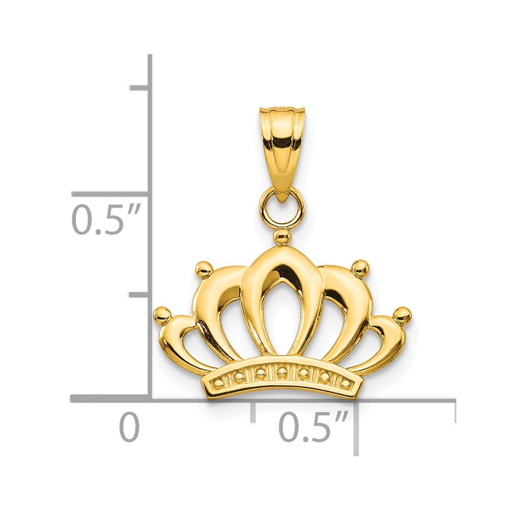 10k Crown Charm-10C989