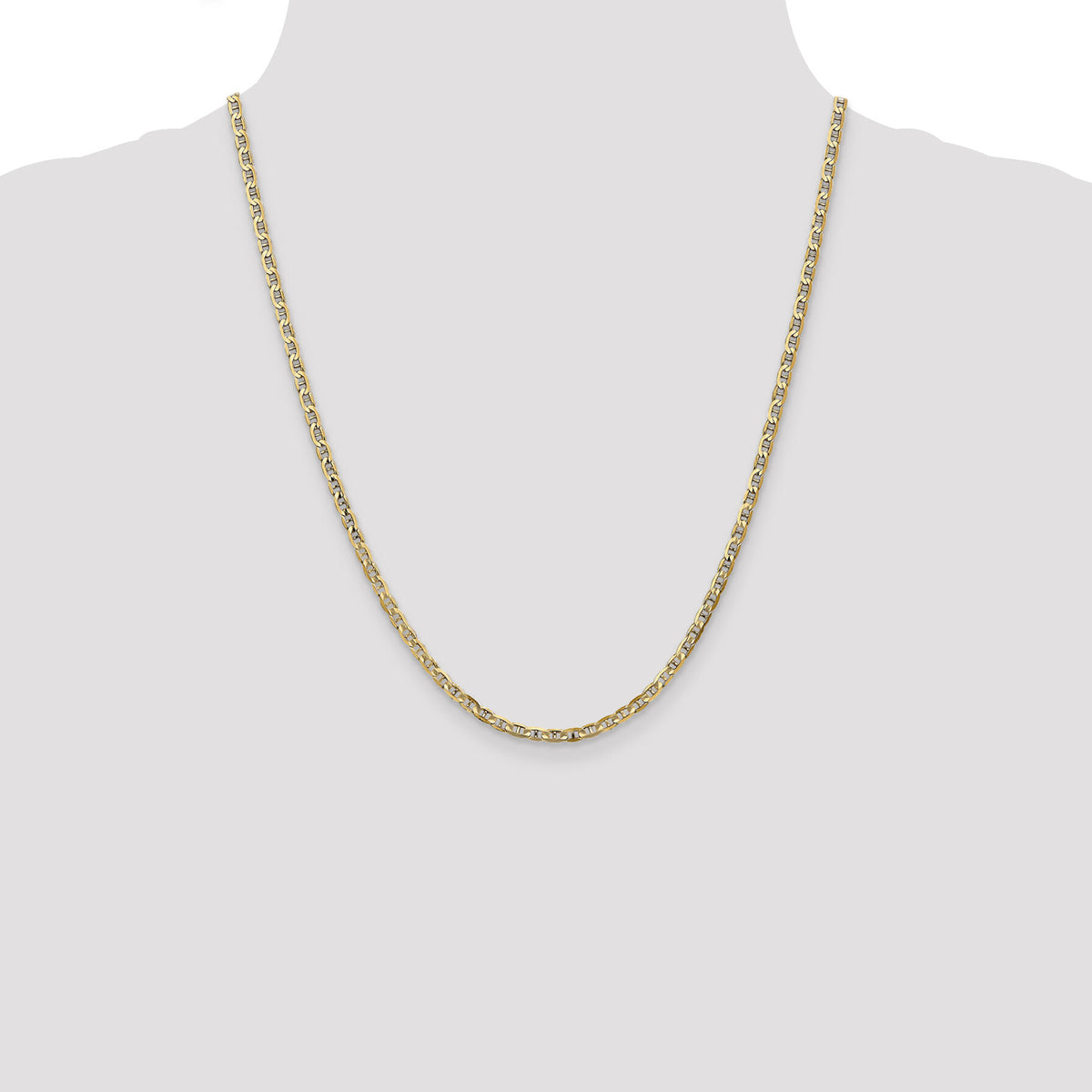 10k 3mm Concave Anchor Chain-10CCA080-22