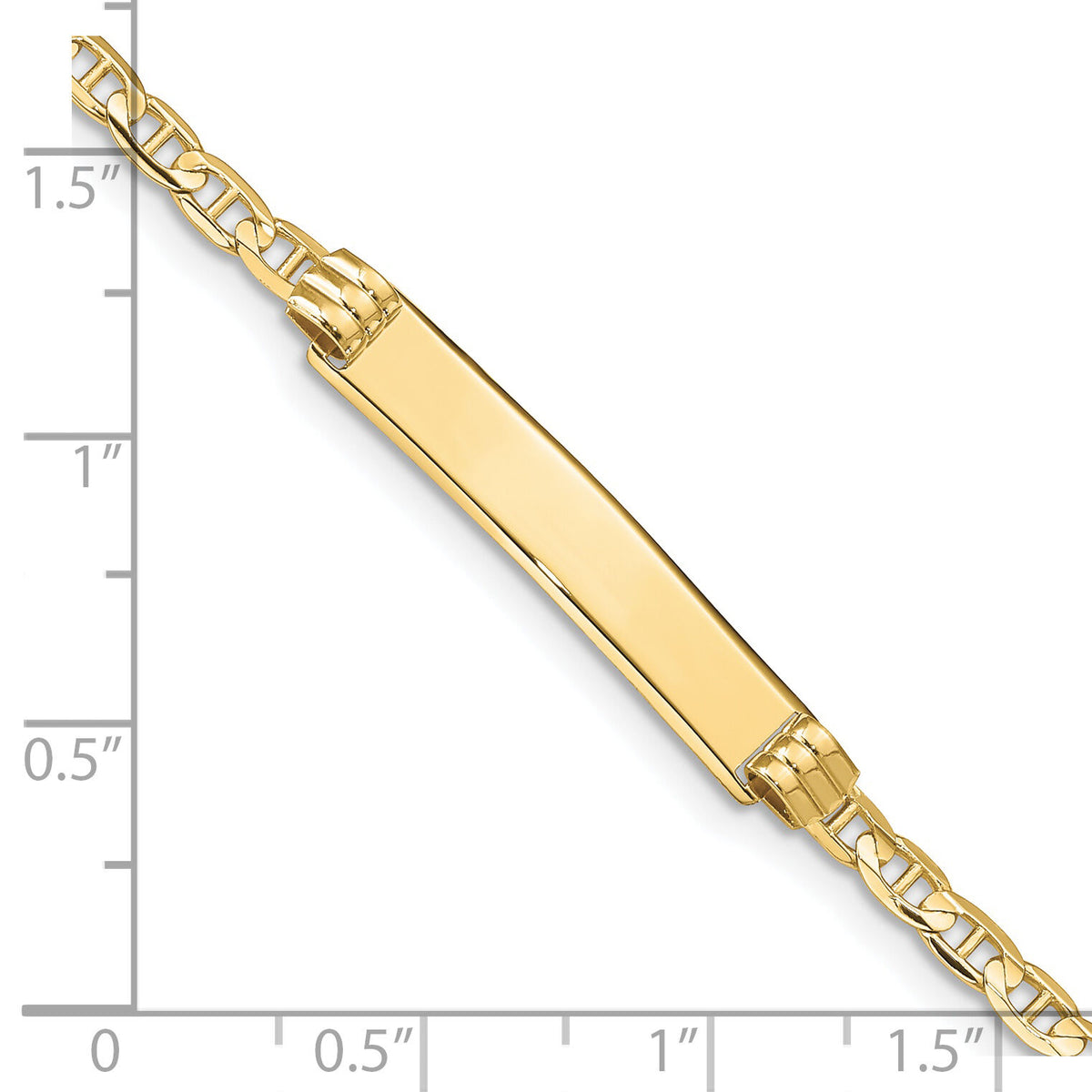 10k Anchor Link ID Bracelet-10CG80ID-7