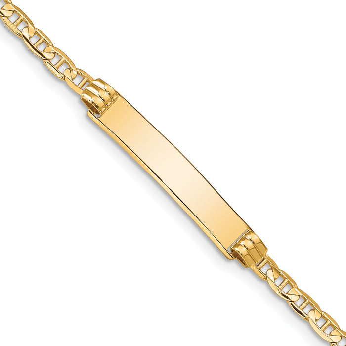 10k Anchor Link ID Bracelet-10CG80ID-7