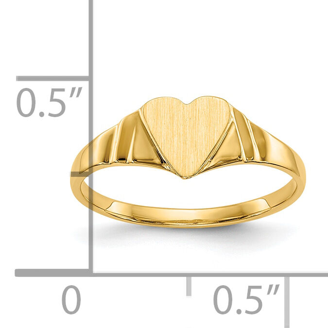 10K Children's Signet Ring-10CH195