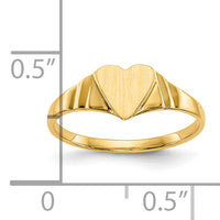 10K Children's Signet Ring-10CH195