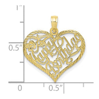 10K Solid Talking HAPPY BIRTHDAY Heart Pendant-10D1075