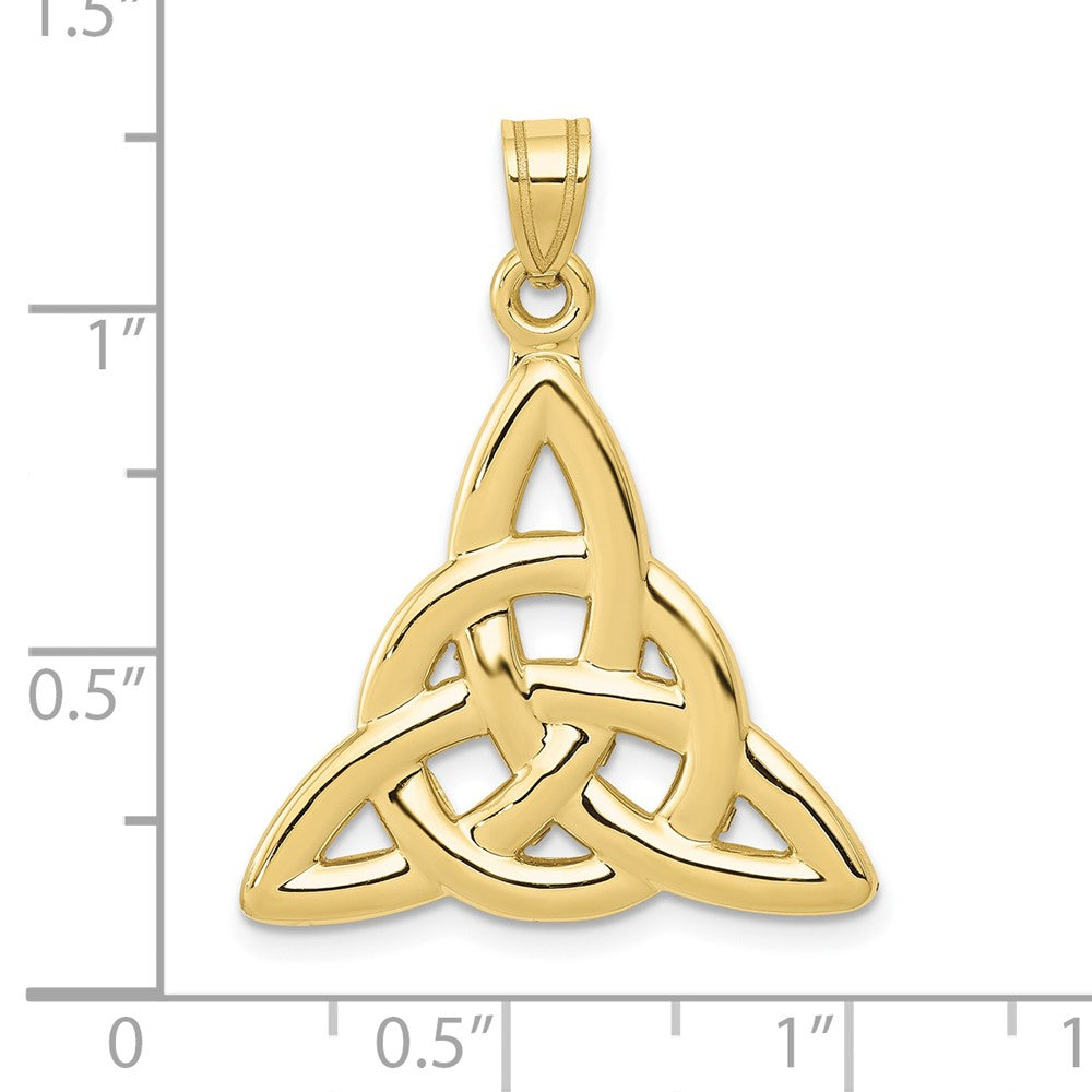 10k Polished Trinity Pendant-10D1100