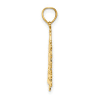 10K Polished Christmas Tree Pendant-10D1120