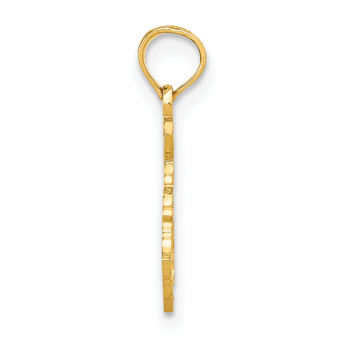 10K Solid Kentucky State Pendant-10D1164