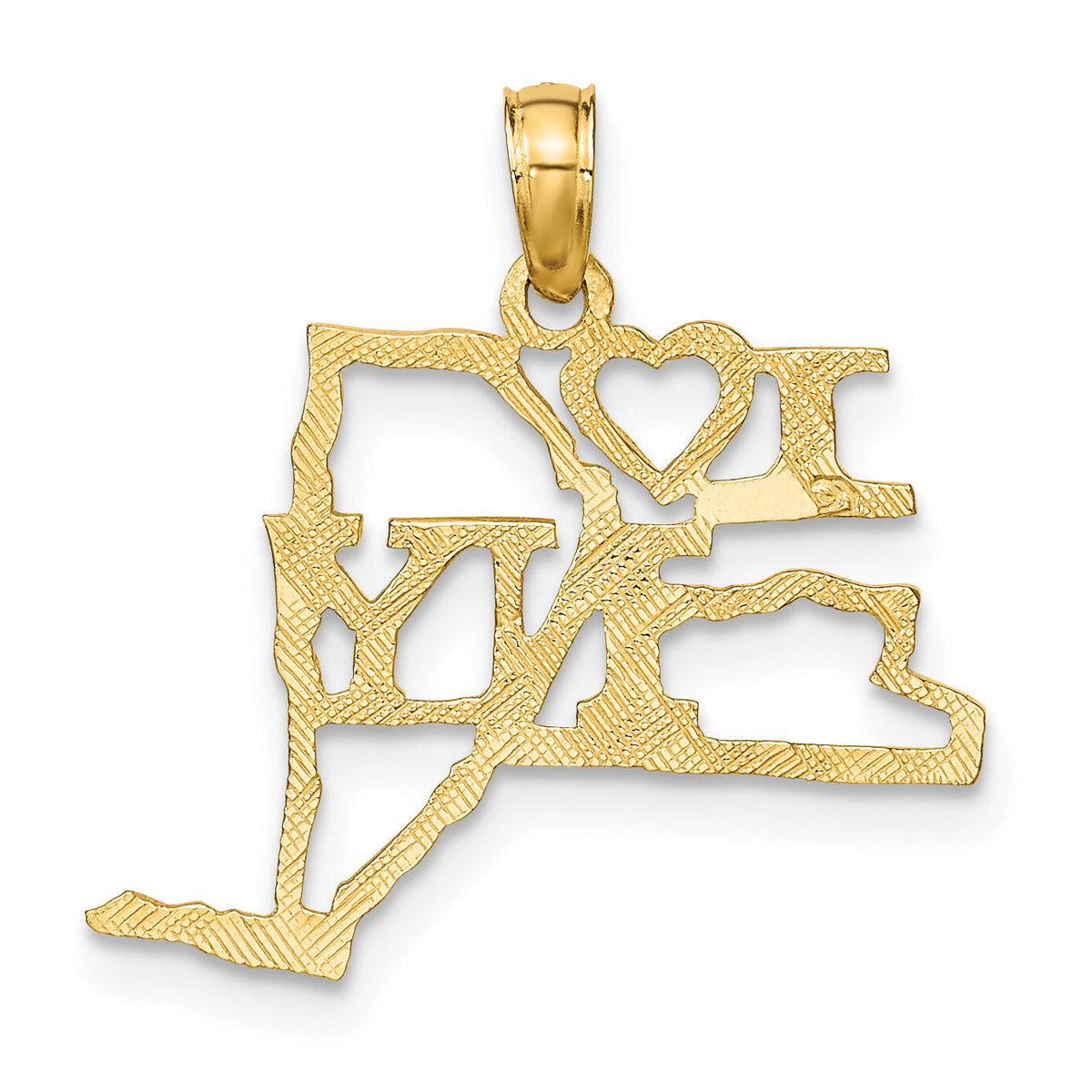 10K Solid New York State Pendant-10D1181