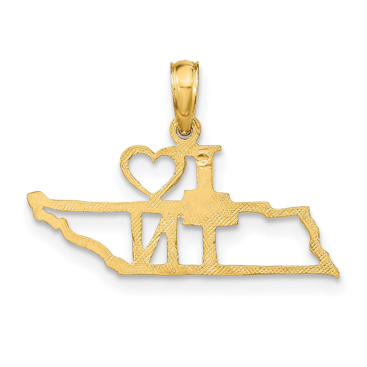 10K Solid Tennessee State Pendant-10D1189