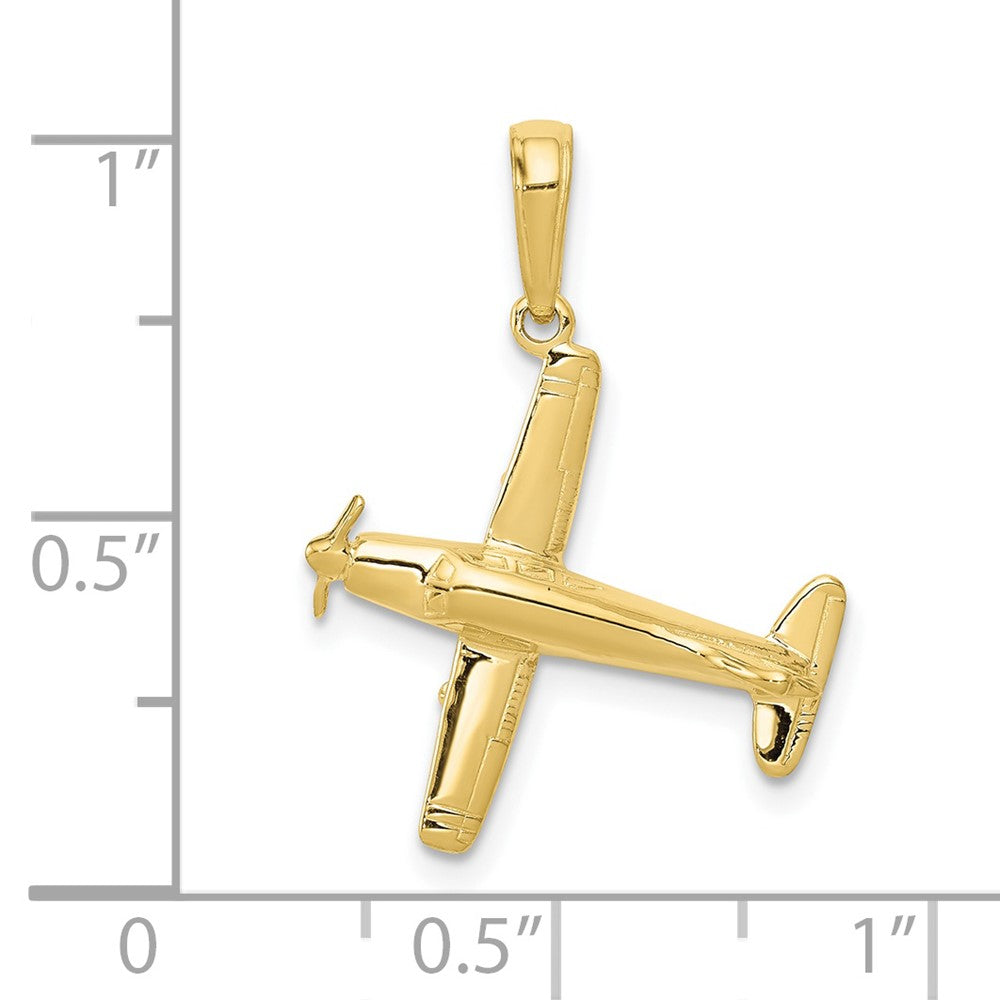 10k 3-D Low-Wing Airplane Pendant-10D1225