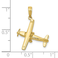 10k 3-D High-Wing Airplane Pendant-10D1226