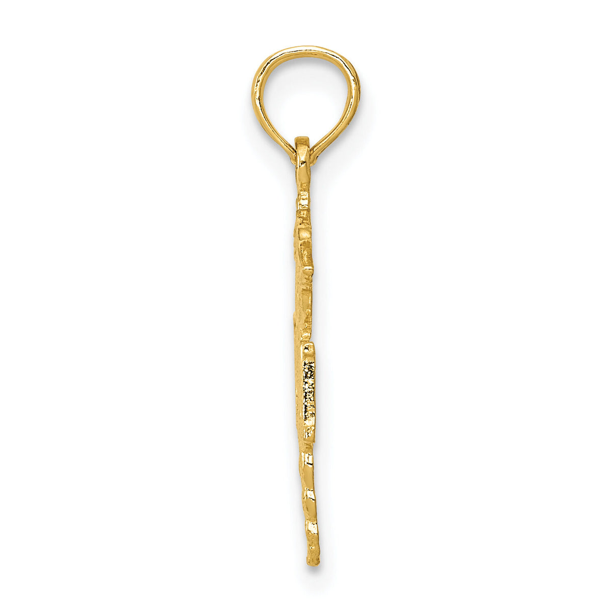 10K RN Caduceus Pendant-10D1235