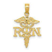 10K RN Caduceus Pendant-10D1235