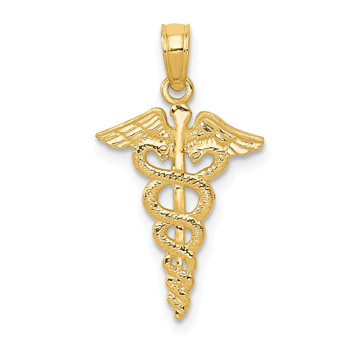 10k Caduceus Pendant-10D1236