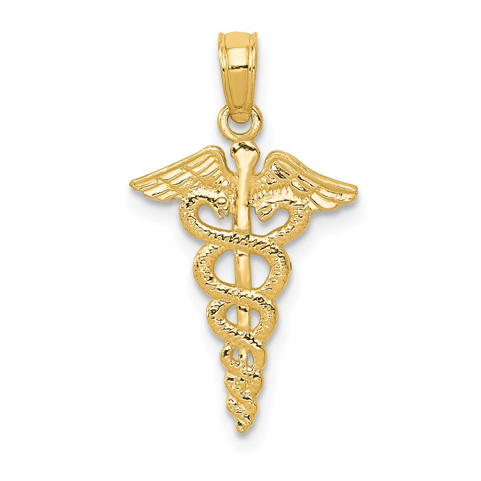 10k Caduceus Pendant-10D1236