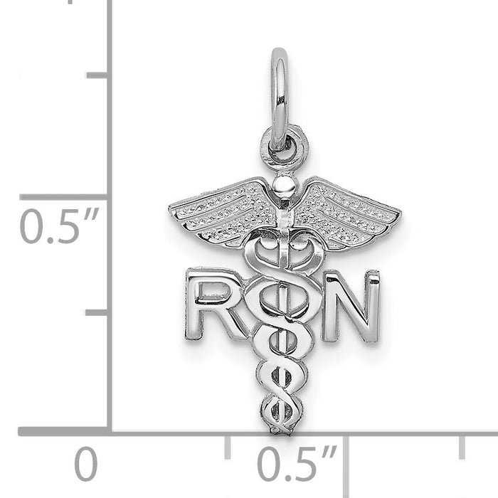 10k White Gold RN Charm-10D1240