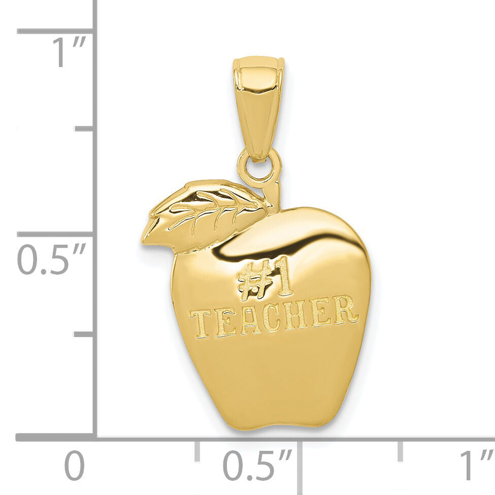 10k #1 Teacher Apple Pendant-10D1247