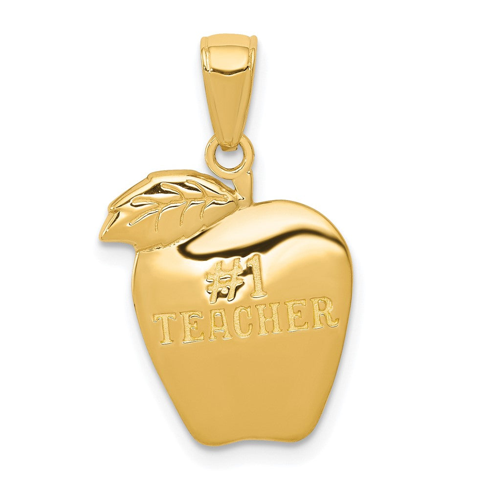 10k #1 Teacher Apple Pendant-10D1247