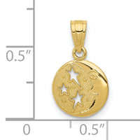 10k Moon & Stars Pendant-10D1261