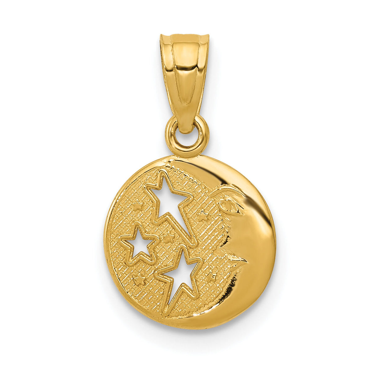 10k Moon & Stars Pendant-10D1261
