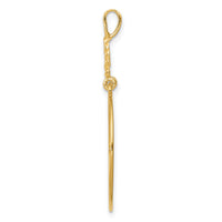 10k Polished 5-Heart Charm Holder-10D1311