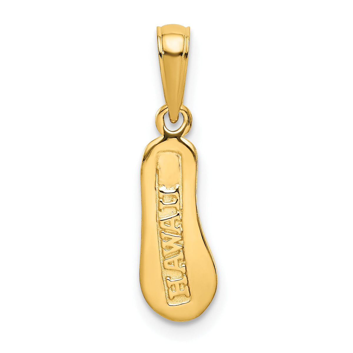 10K 3-D Hawaii Flip-Flop Pendant-10D1366