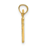 10K Solid Polished GOLF GAL Charm-10D1437