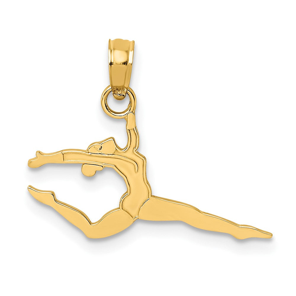 10k Solid Polished Gymnast Charm-10D1448