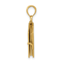 10K  3D Lords Prayer Bible Pendant-10D1504