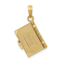 10K  3D Lords Prayer Bible Pendant-10D1504