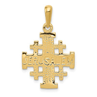 10k Jerusalem Cross Pendant-10D1656
