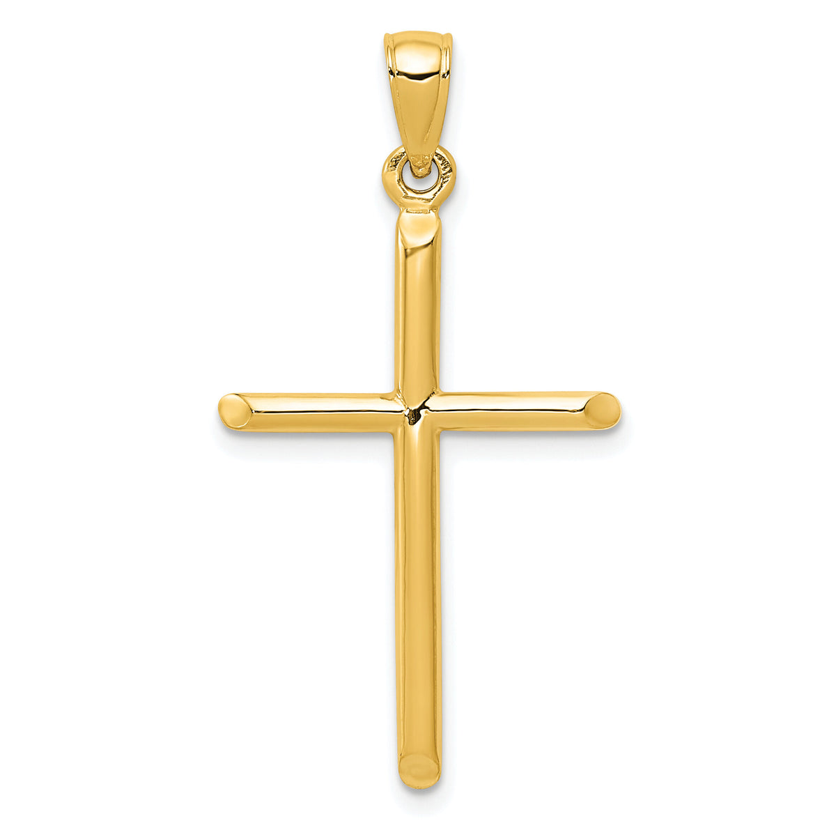 10k Tubular Cross Pendant-10D1660