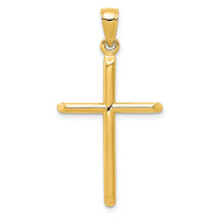 10k Tubular Cross Pendant-10D1660