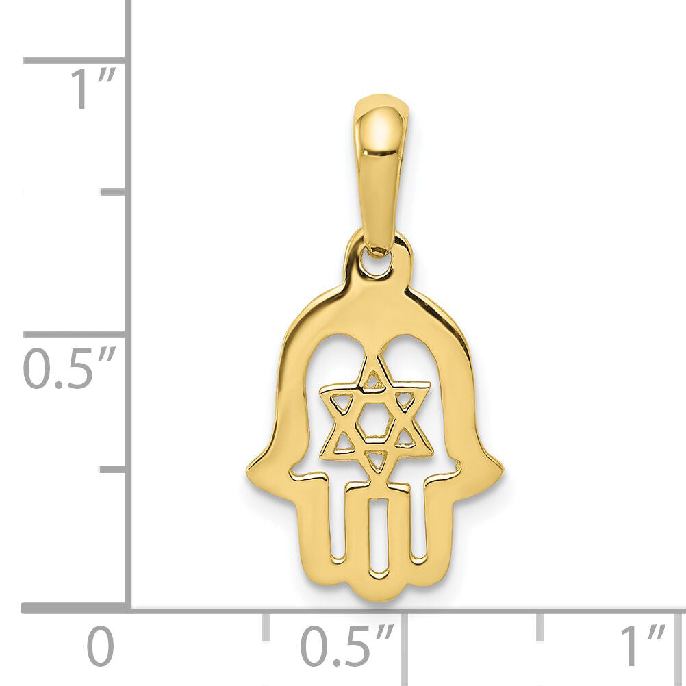10k Star of David Chamseh Pendant-10D1714