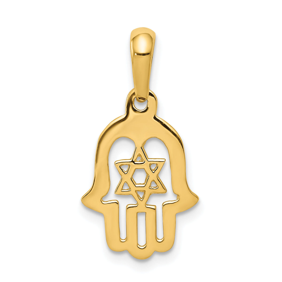 10k Star of David Chamseh Pendant-10D1714