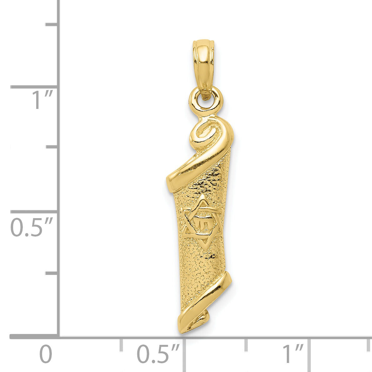 10k Torah w/Star of David Pendant-10D1716