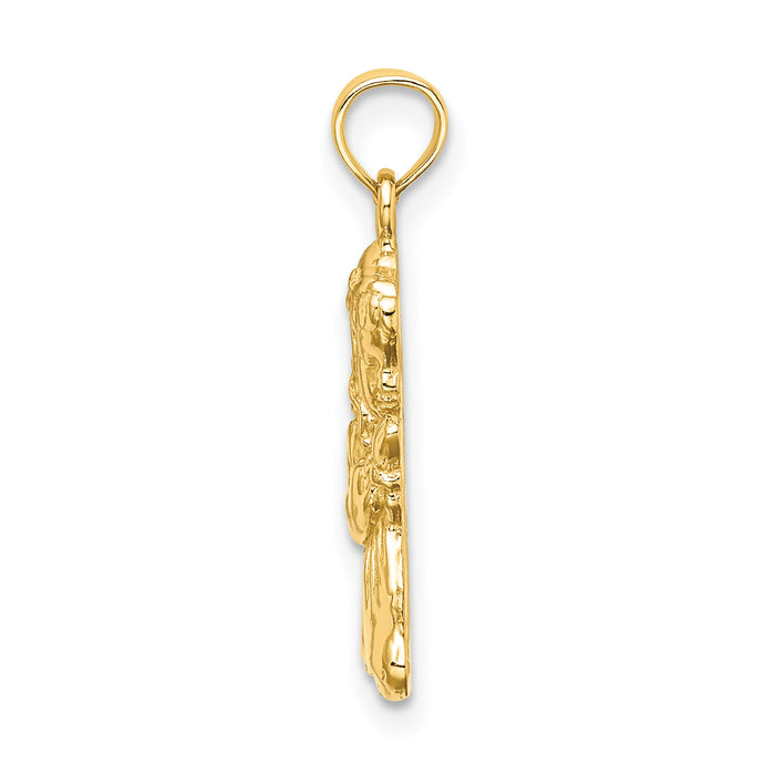 10k Praying Girl Charm-10D1721